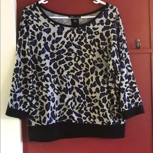 Casual leopard print sweater